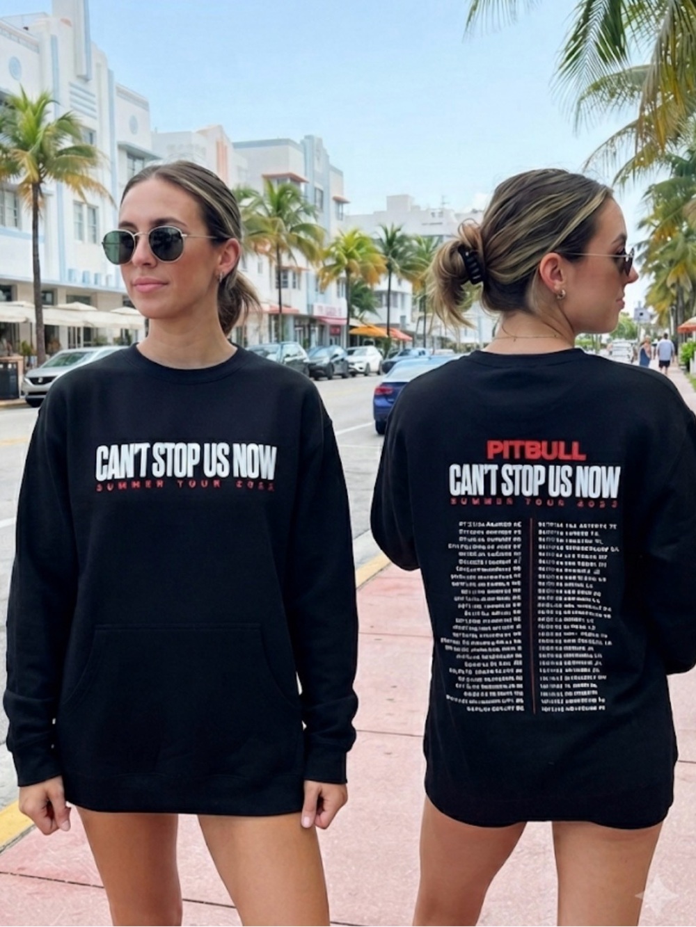 Pitbull Can’t Stop Us Now Summer Tour 2022 Graphic Sweatshirt
